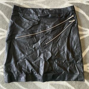 Michael Kors Leather Skirt‎